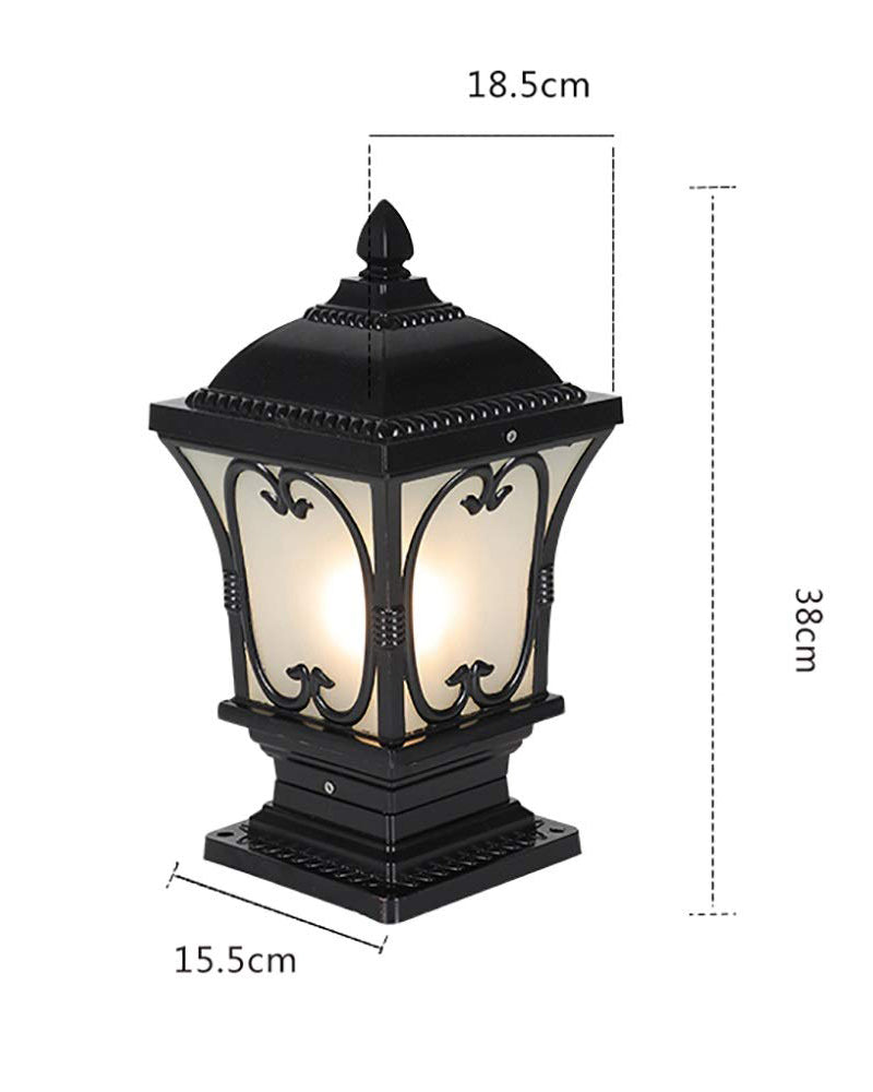 Victorian Crest Gate Light 