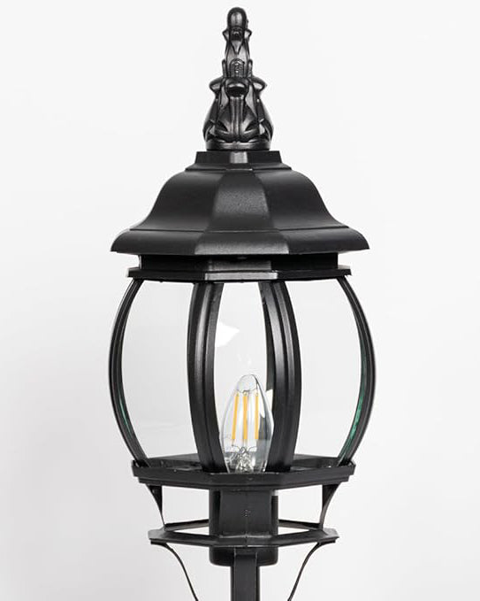 Ornate Globe Gate Light 