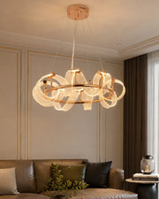 Elaris Ribbon Halo Chandelier