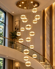 Celestial Glow Double Height Chandelier