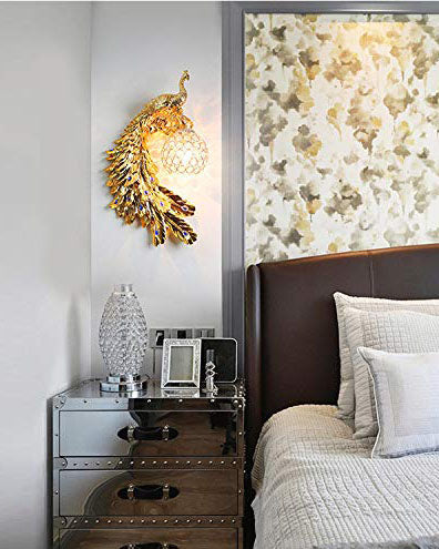 Royal Peacock Wall Light 