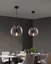 Modern Smoke Grey Hanging Pendant Light-1L 