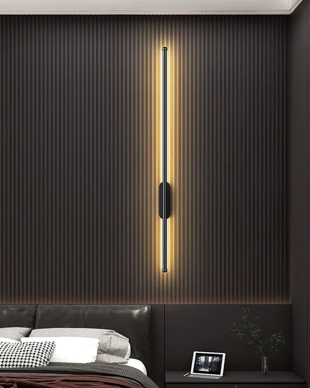 Slimline LED Wall Sconce - Black 