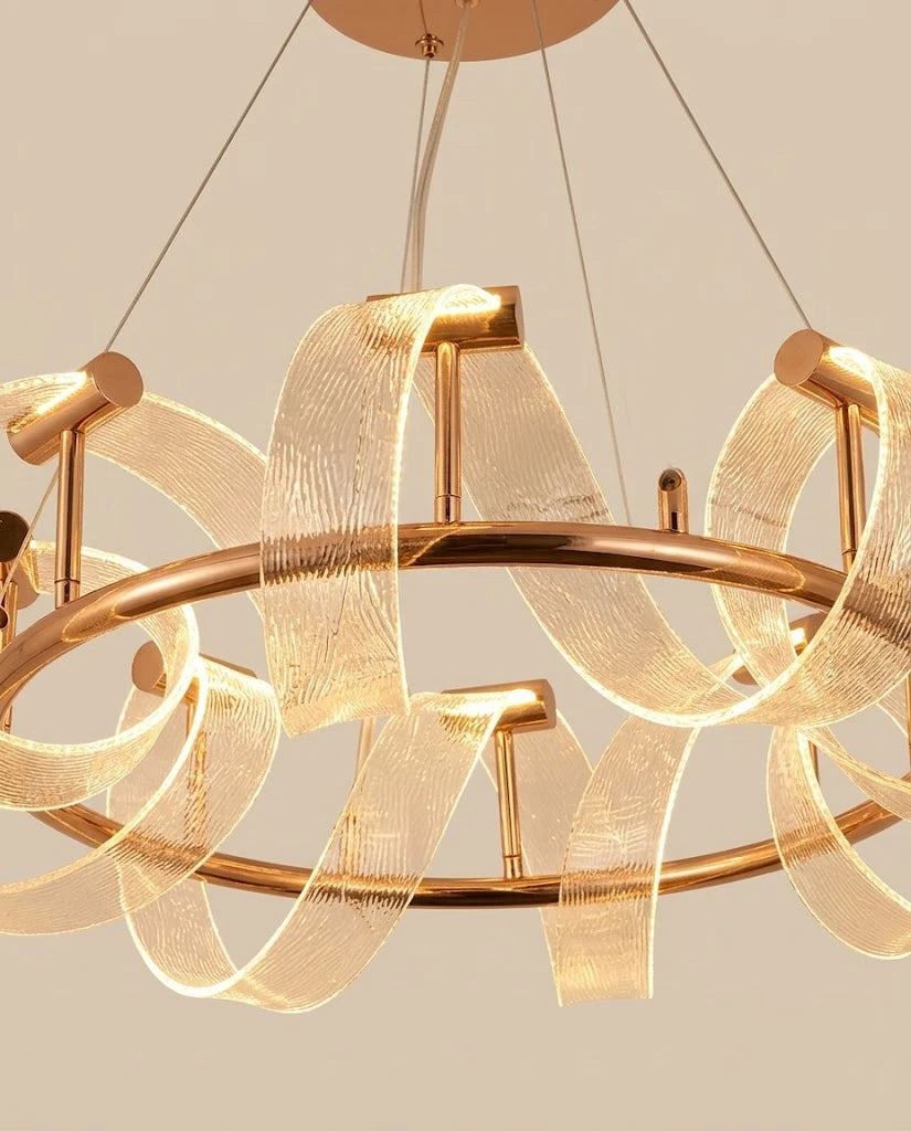 Elaris Ribbon Halo Chandelier