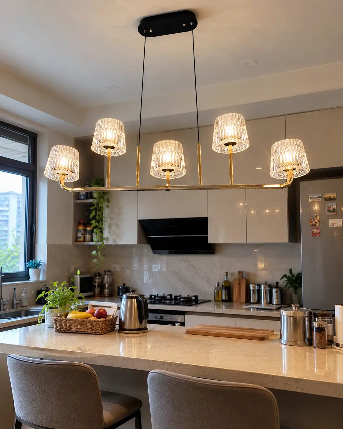 Elowen Five-Light Linear Chandelier