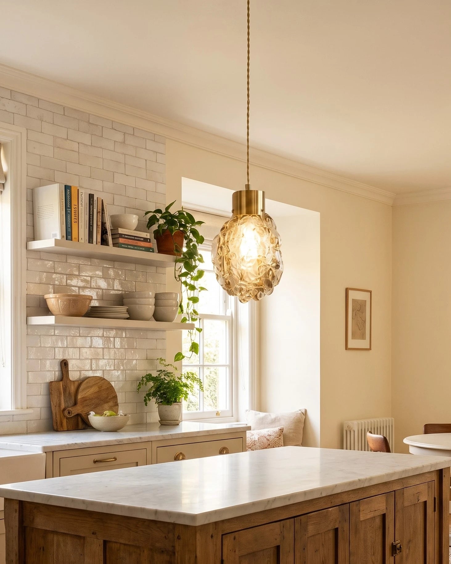 Textured Orb Pendant Light 