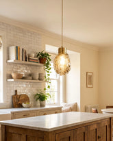 Textured Orb Pendant Light 