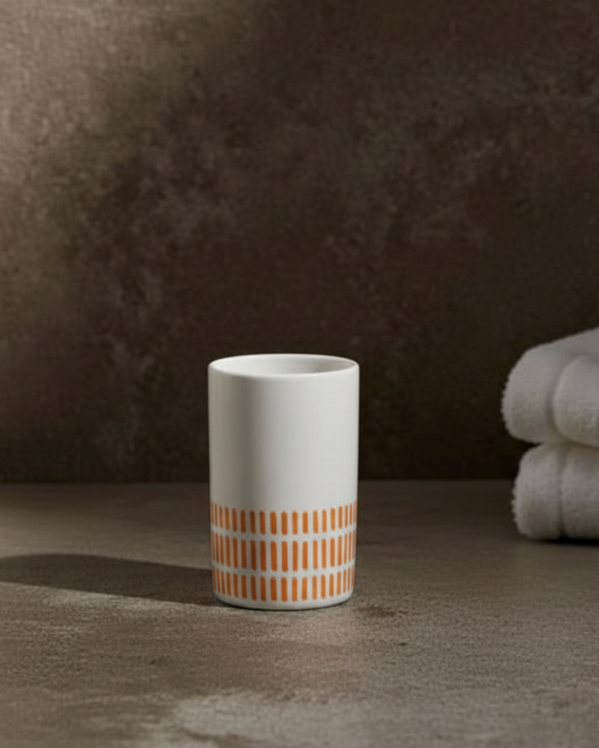 Modern Luxe 2 Piece Bath Set - White 