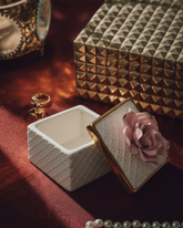 Roselle Charm Square Shape Trinket Keeper 