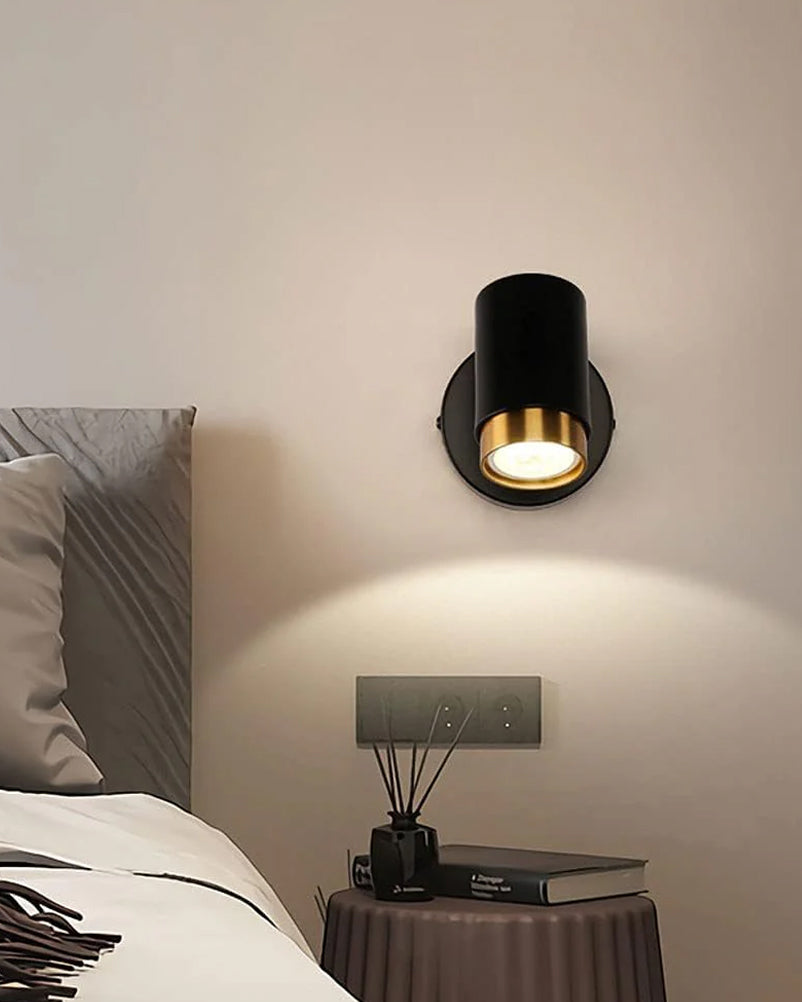 Pictures Artwort Black Cylindrical Spotlight 9W 