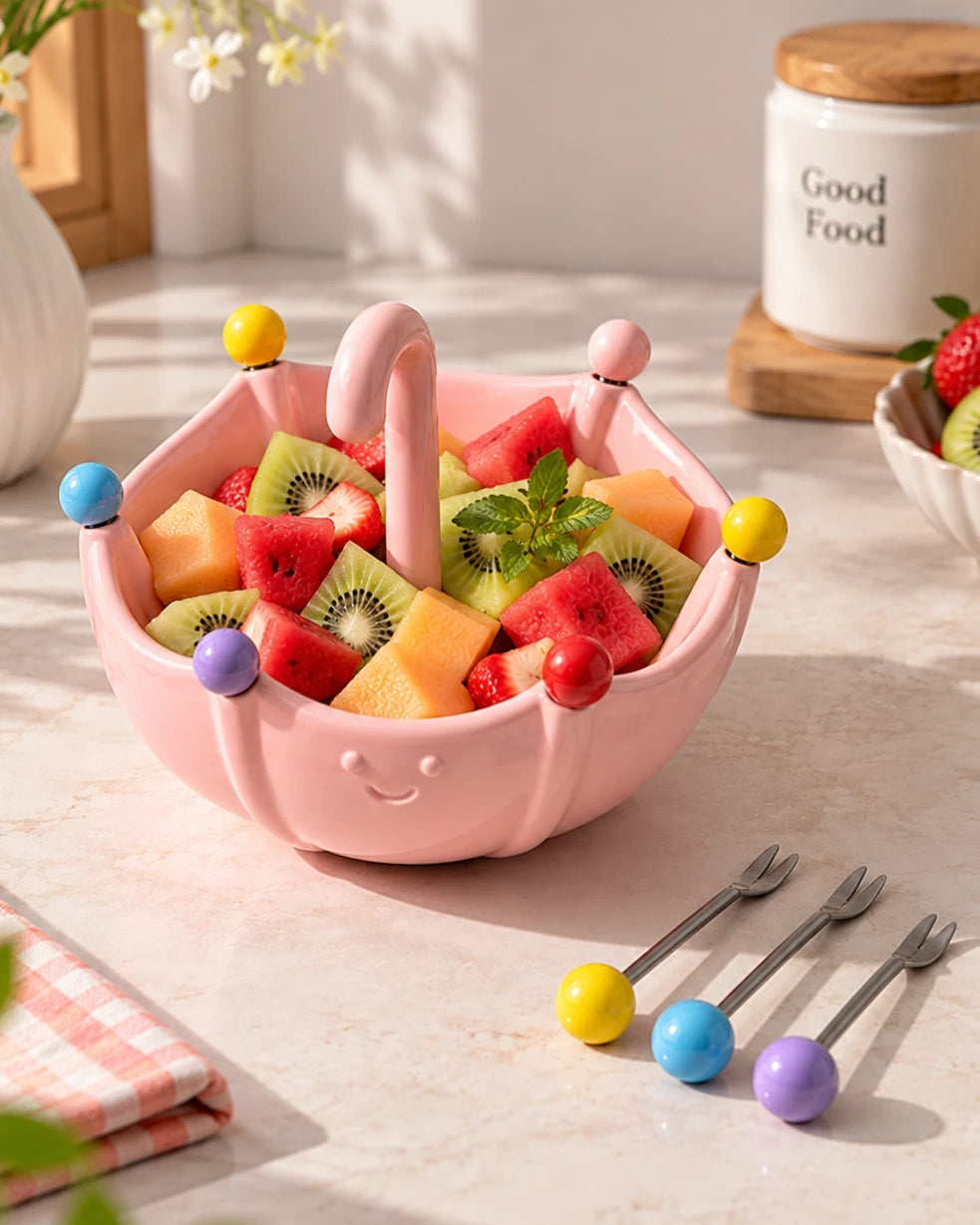 Rainy Umbrella Fruit Bowl