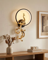 Royal Peacock Wall Sconce - Left 