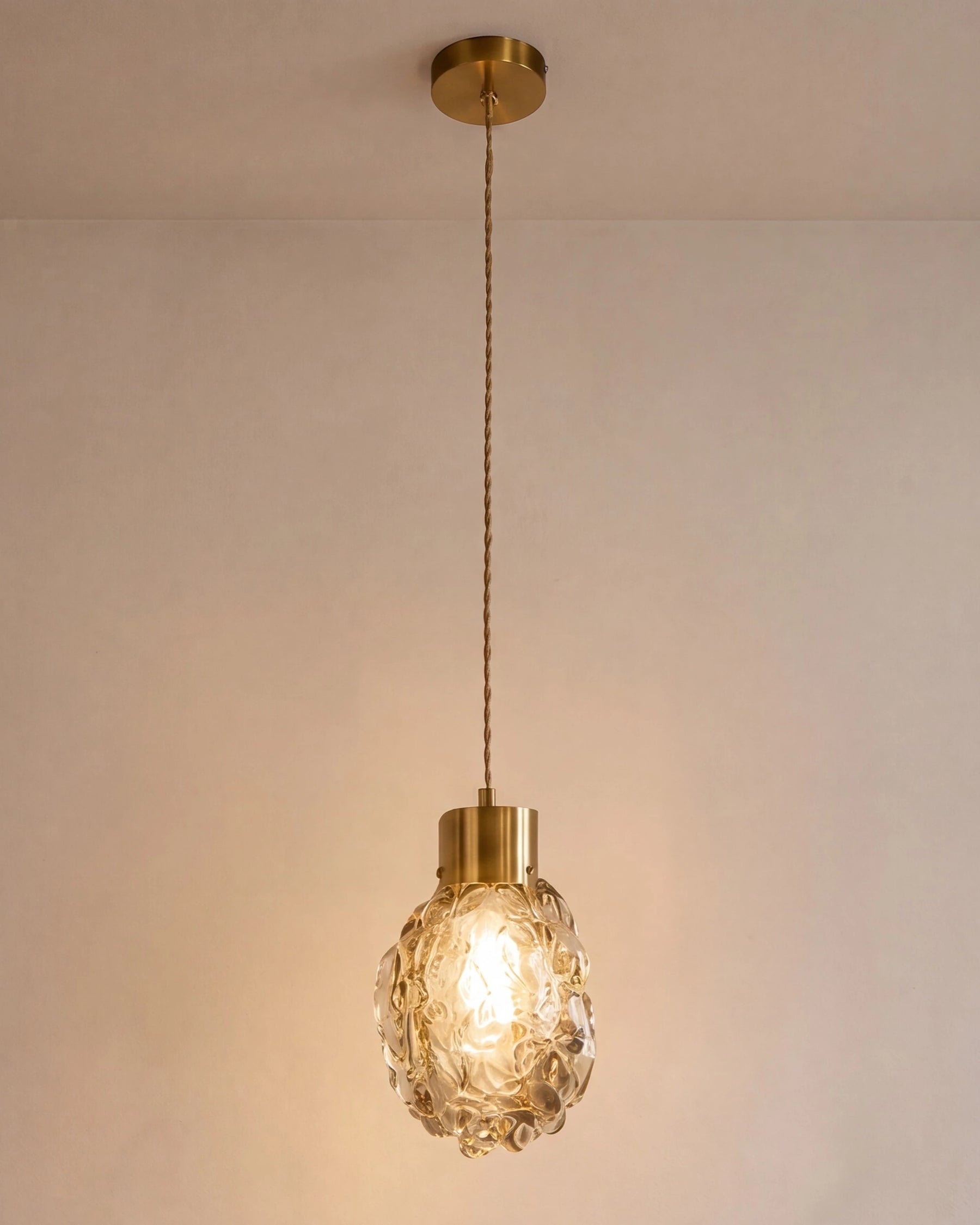 Textured Orb Pendant Light 