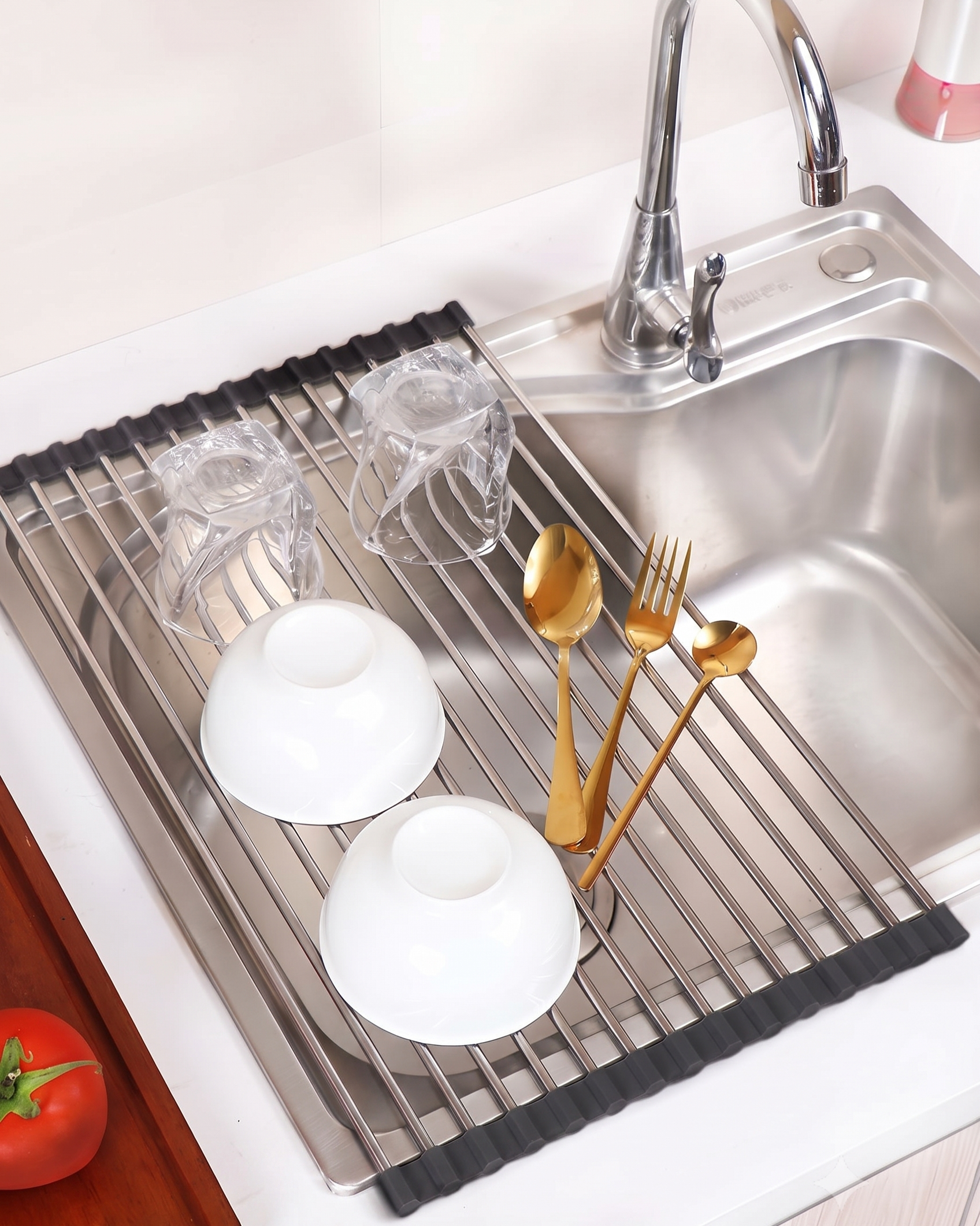 Multifunction Foldable Dish Drying Rack 