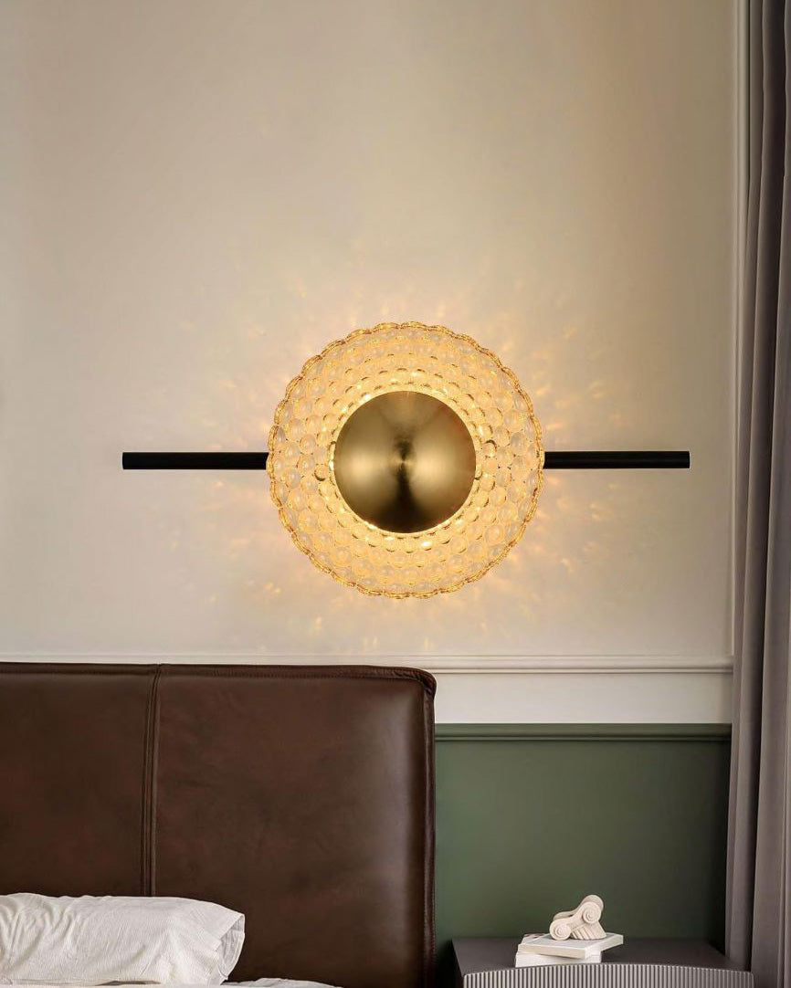 Luminous Orbit LED Wall Light - Gold 