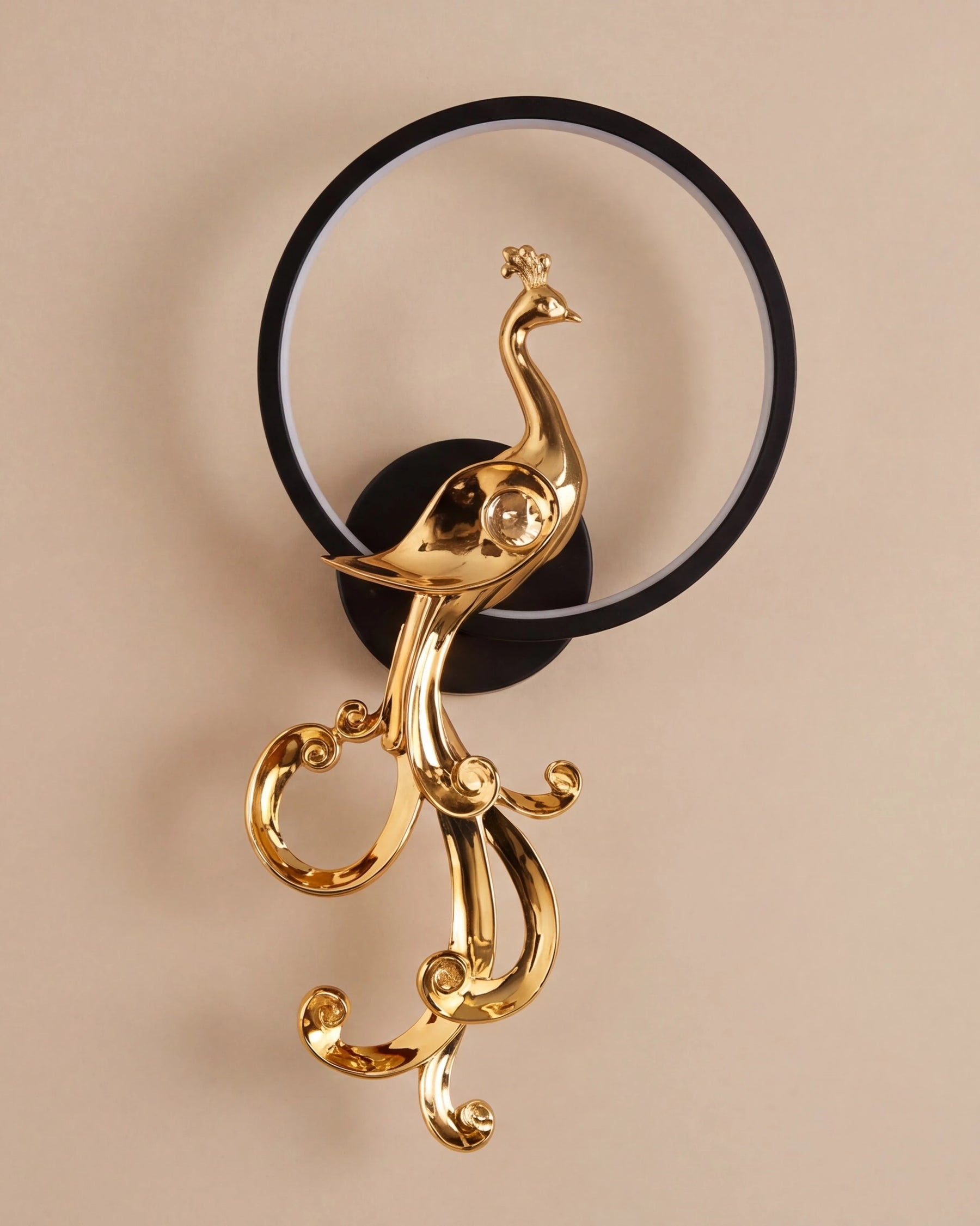 Royal Peacock Wall Sconce - Left 