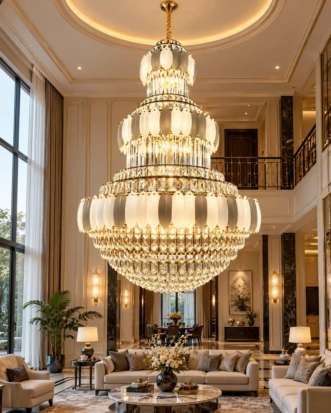 Opulent Radiance Tiered Chandelier