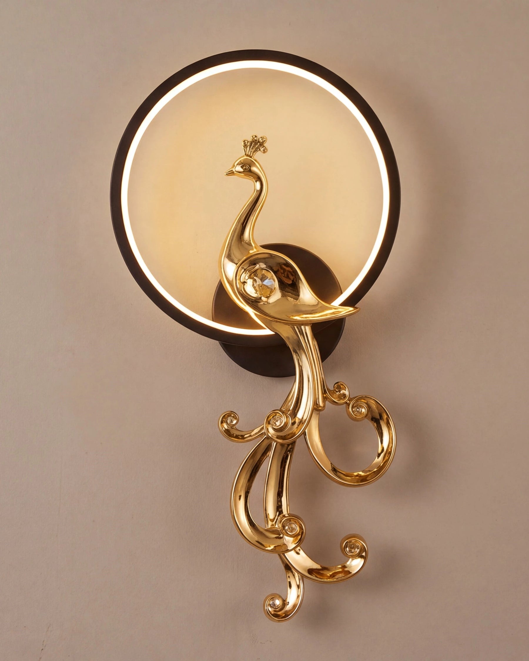 Royal Peacock Wall Sconce - Right 