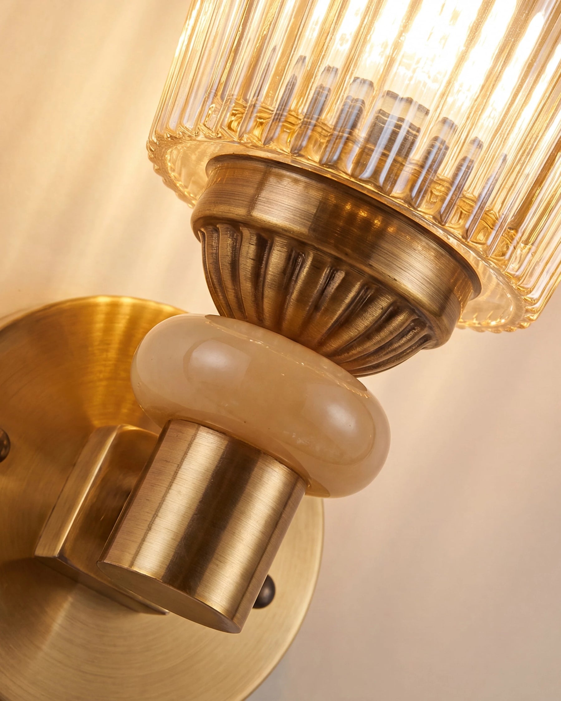 Ribbed Jade Wall Light 