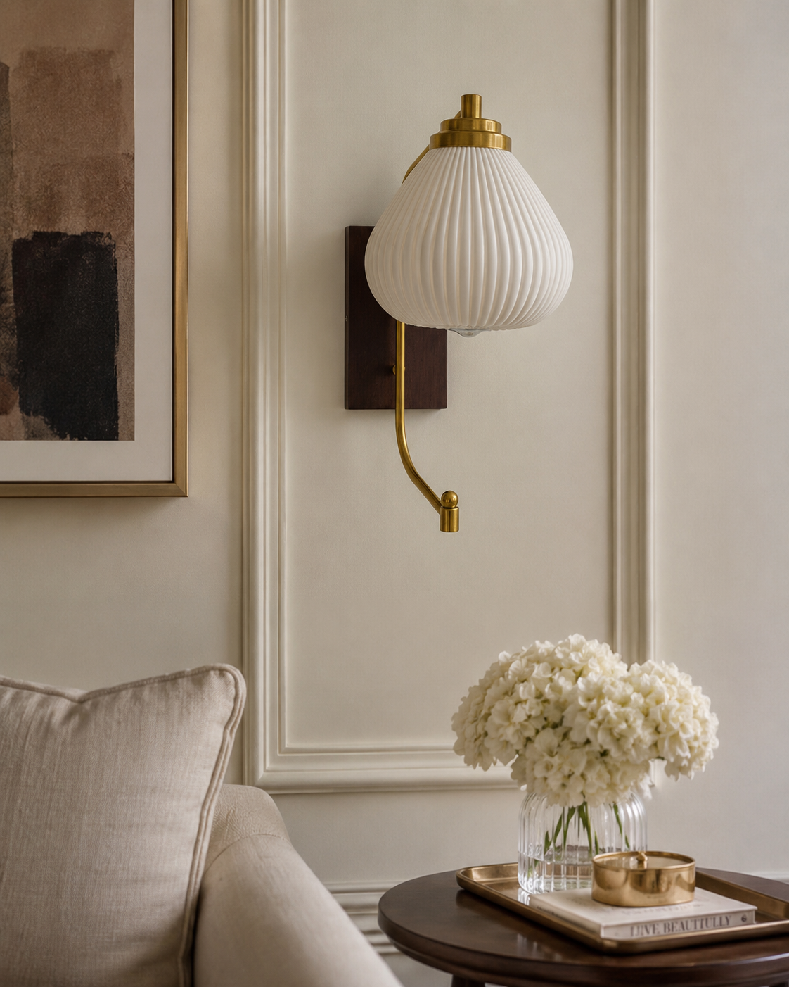 Lumiera Ribbed Shade Wall Light 
