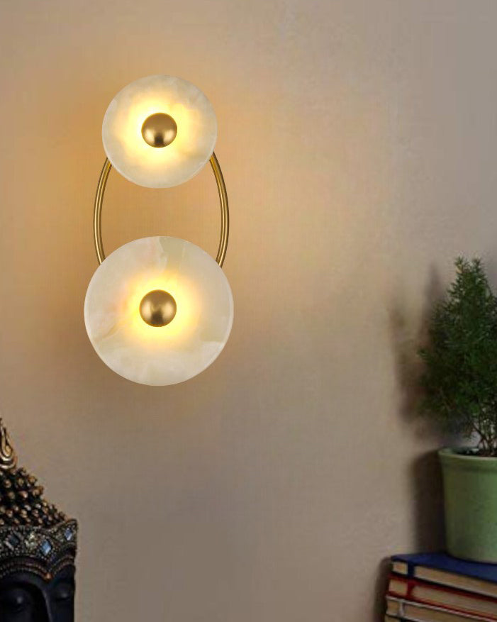 Double Head Marble Wall light 
