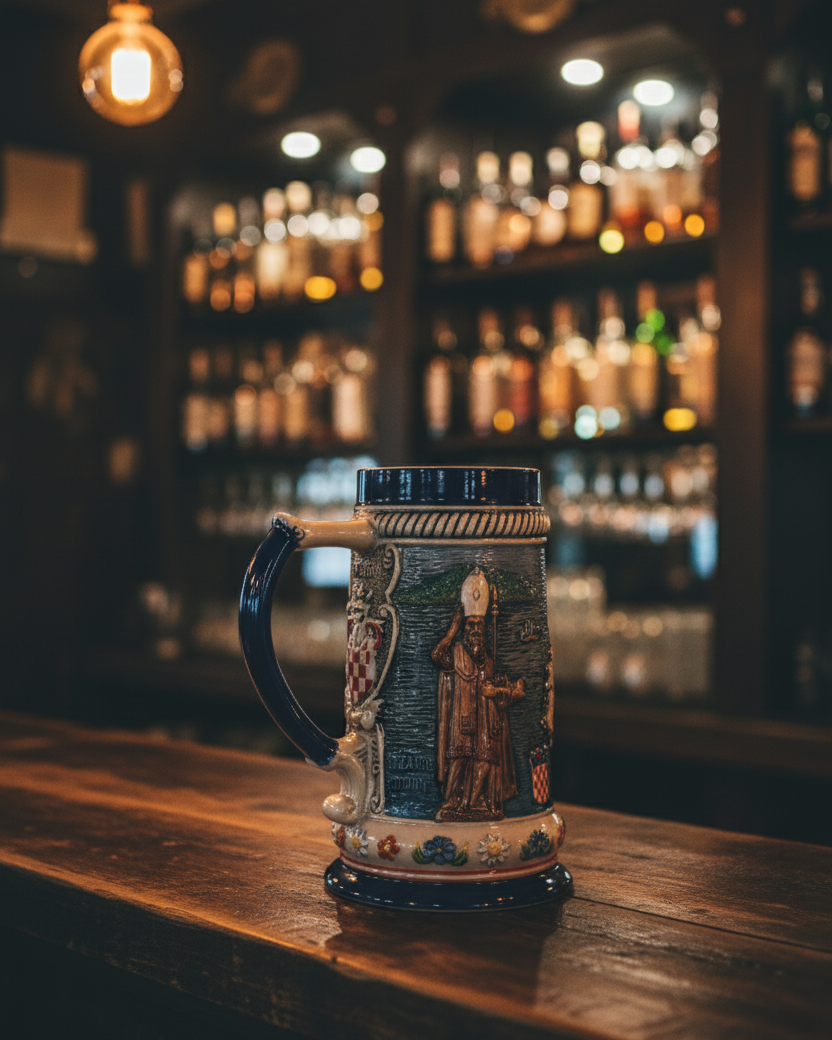 Dubrovnik Coastal Vintage Stein Beer Mug 