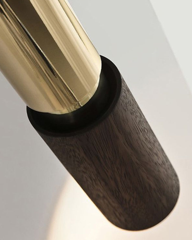 Faux Wood Shade Pendant Light - 18 Watt 