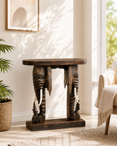 Royal Dual  Elephant Console Table - 75 CM 