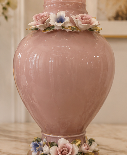 Blush Bloom Decorative Vase 