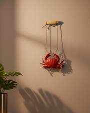 Crab With Net Wall Decoration - Small