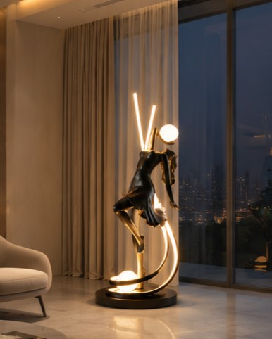 Dancing Lady Floor lamp - Black 