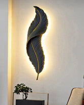 Feather Glow Wall Sconce - Black 