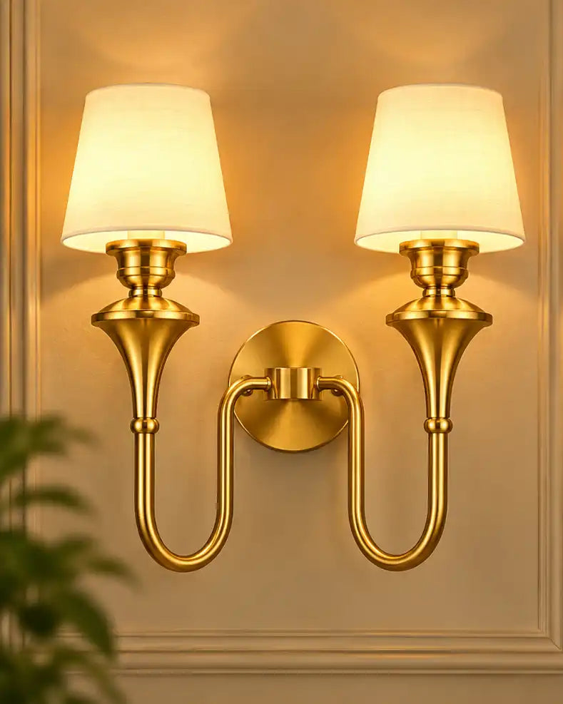 Golden Loop Elegance Wall Light