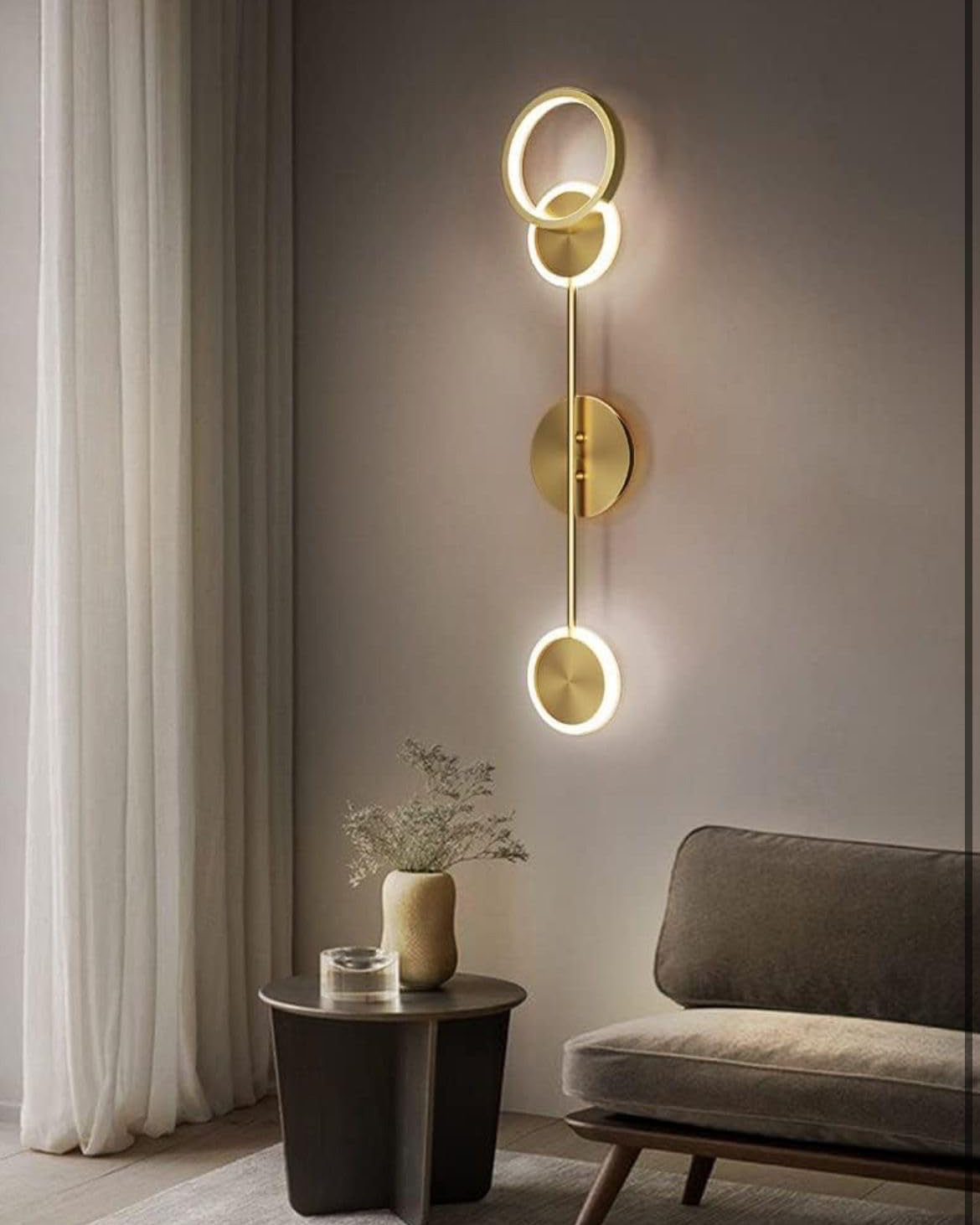 Aurora Orbit Geometric Ring Wall Sconce 