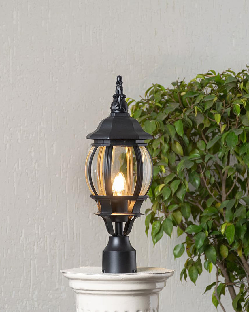Ornate Globe Gate Light 