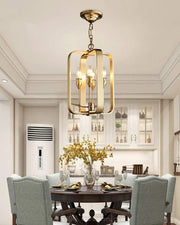 Ornate Gold Chandelier with 10 Bulbs