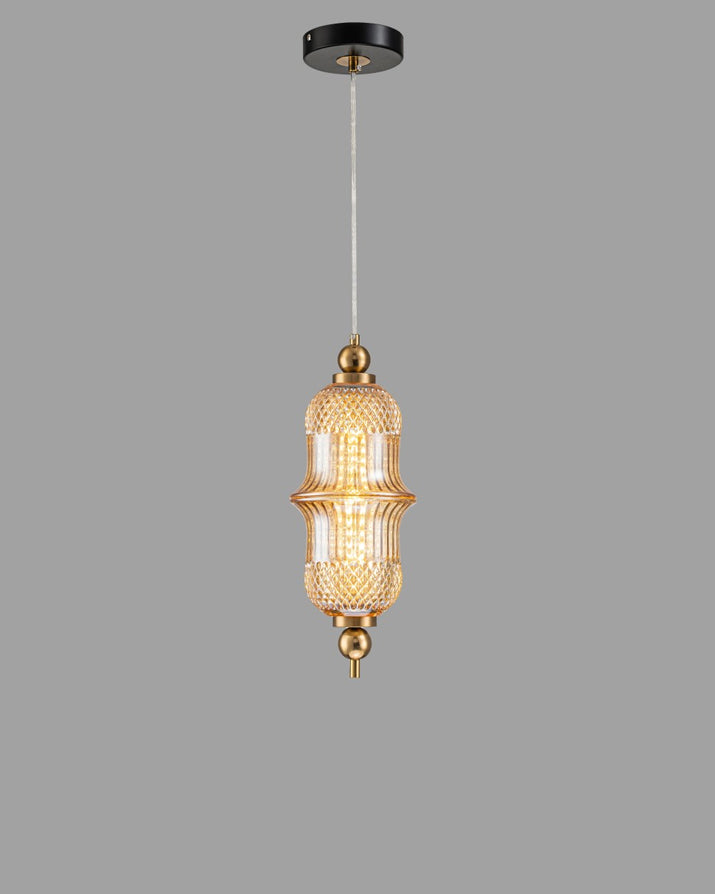 Amber Jewel Pendant Light 