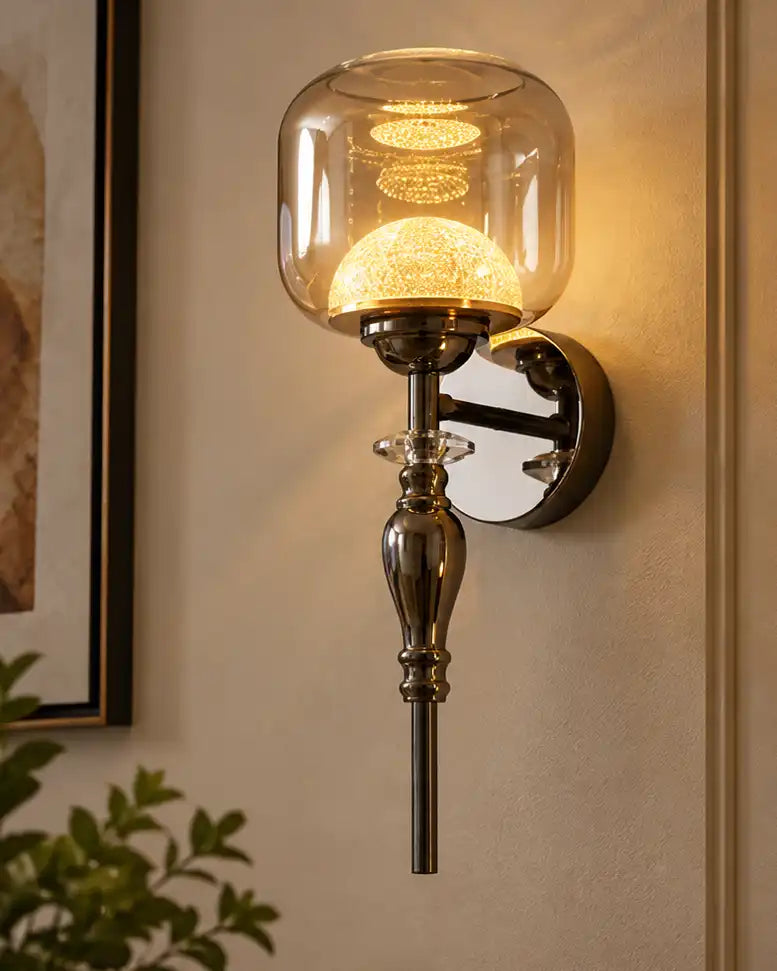 Elvaris Halo Luxe Wall Light - Smoke