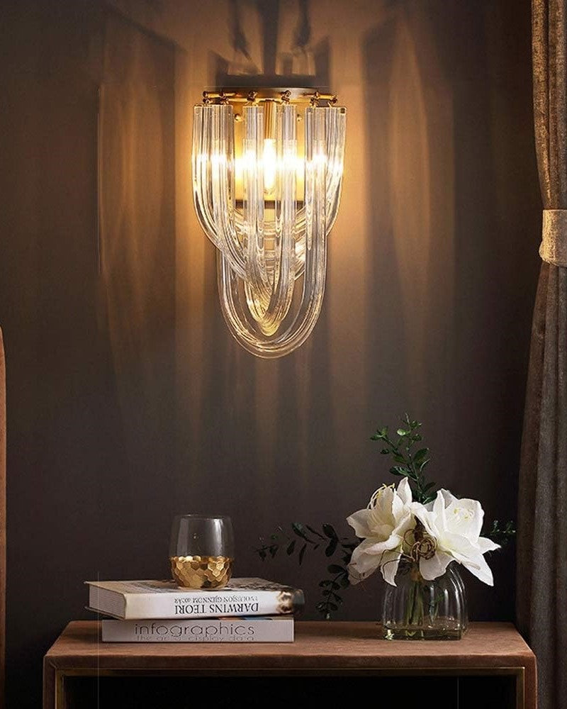 Led Postmodern Design Glass Wall Light 
