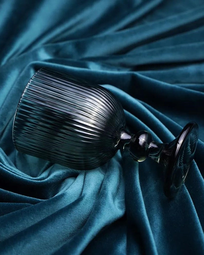 Striped Shot Glass Black - Small Set of 6 