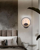 Luminaire Round LED Wall Light - Black - The Decor Kart 