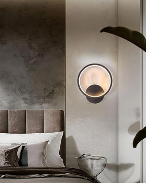 Luminaire Round LED Wall Light - Black - The Decor Kart 