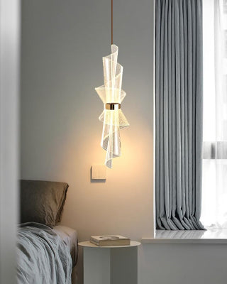 Twisted Glass LED Pendant Lights 