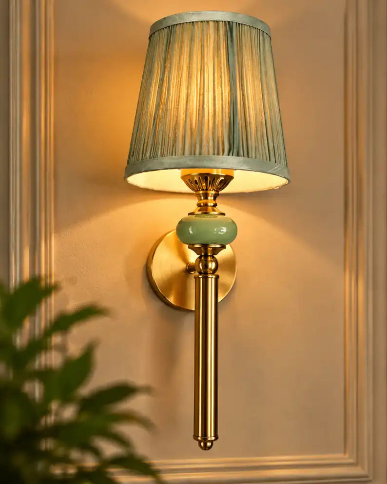 Elara Pleated Shade Wall Light