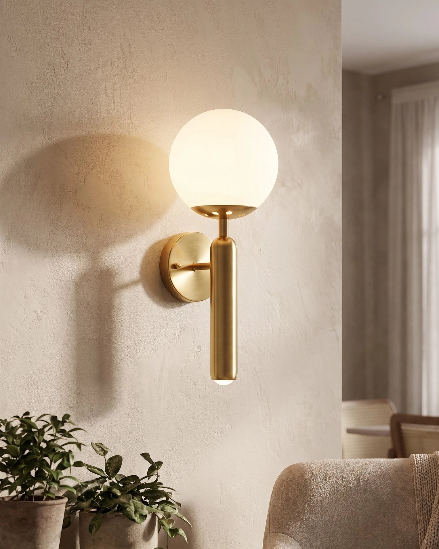 Modern Globe Wall Sconce 