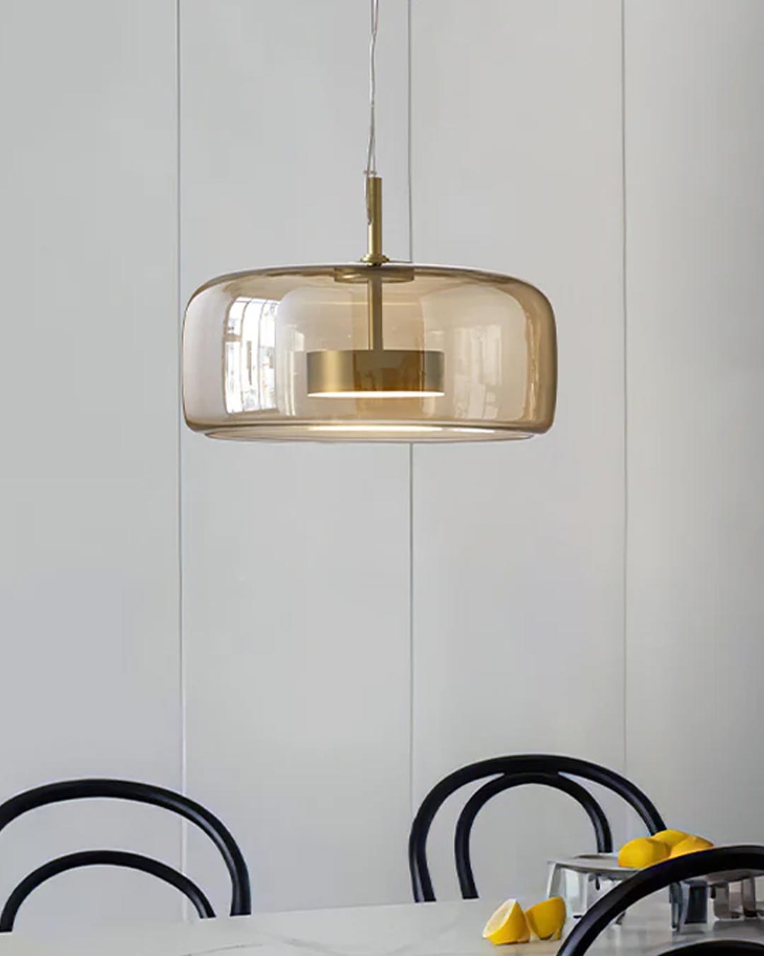 Valentino Ceiling Pendant Light - Amber - The Decor Kart 