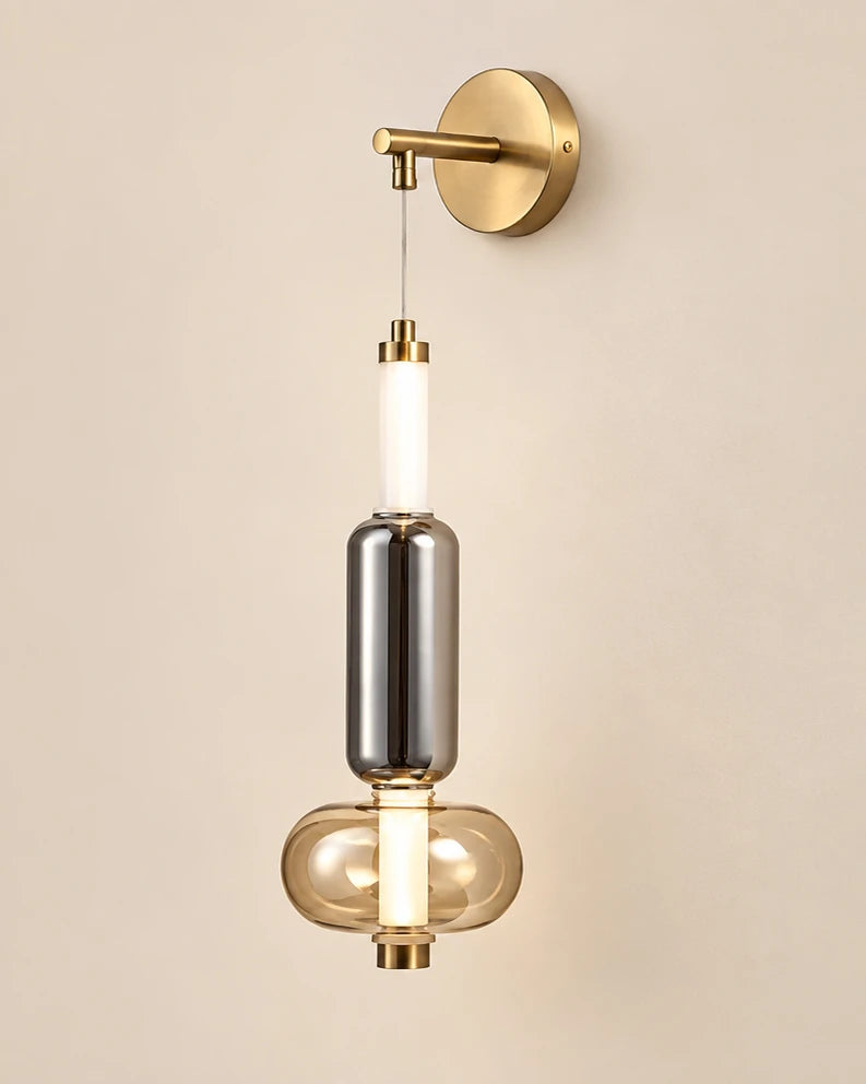 Luna Glass Drop Wall Light