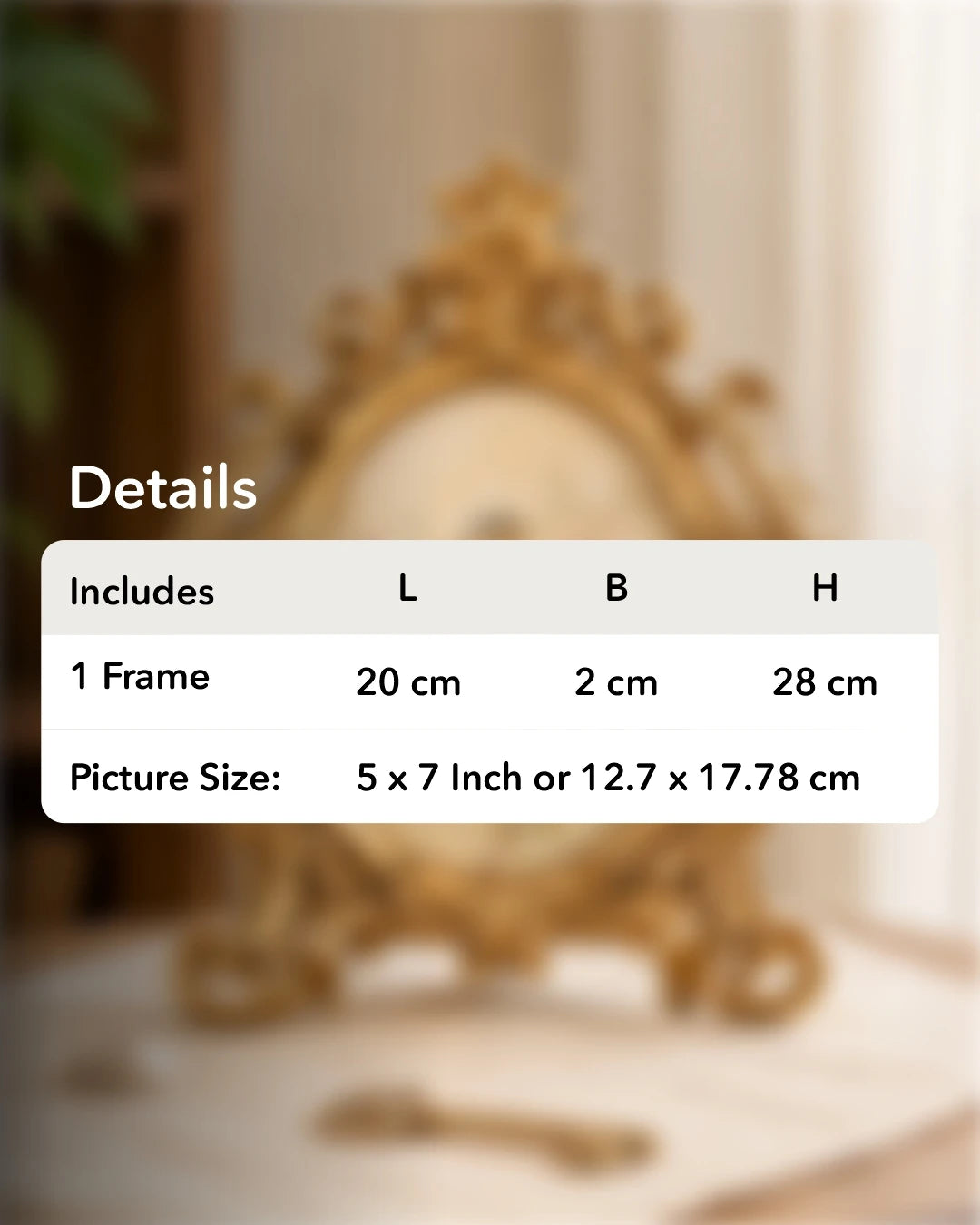 Ada - Oval Victorian Photo Frame 