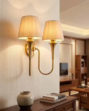 Curved Trumpet Wall Light
