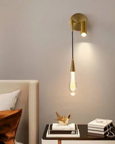 Spot Led Wall Pendant Light - Gold 